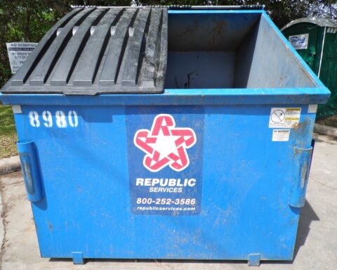 dumpster, trash bin, garbage