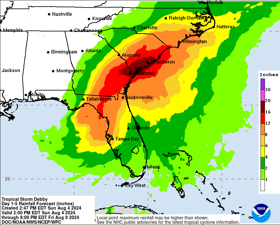 Chatham County Prepares for Impact of Tropical Storm Debby