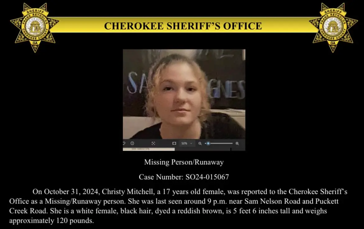 17-Year Old Cherokee Teen Goes Missing on Halloween