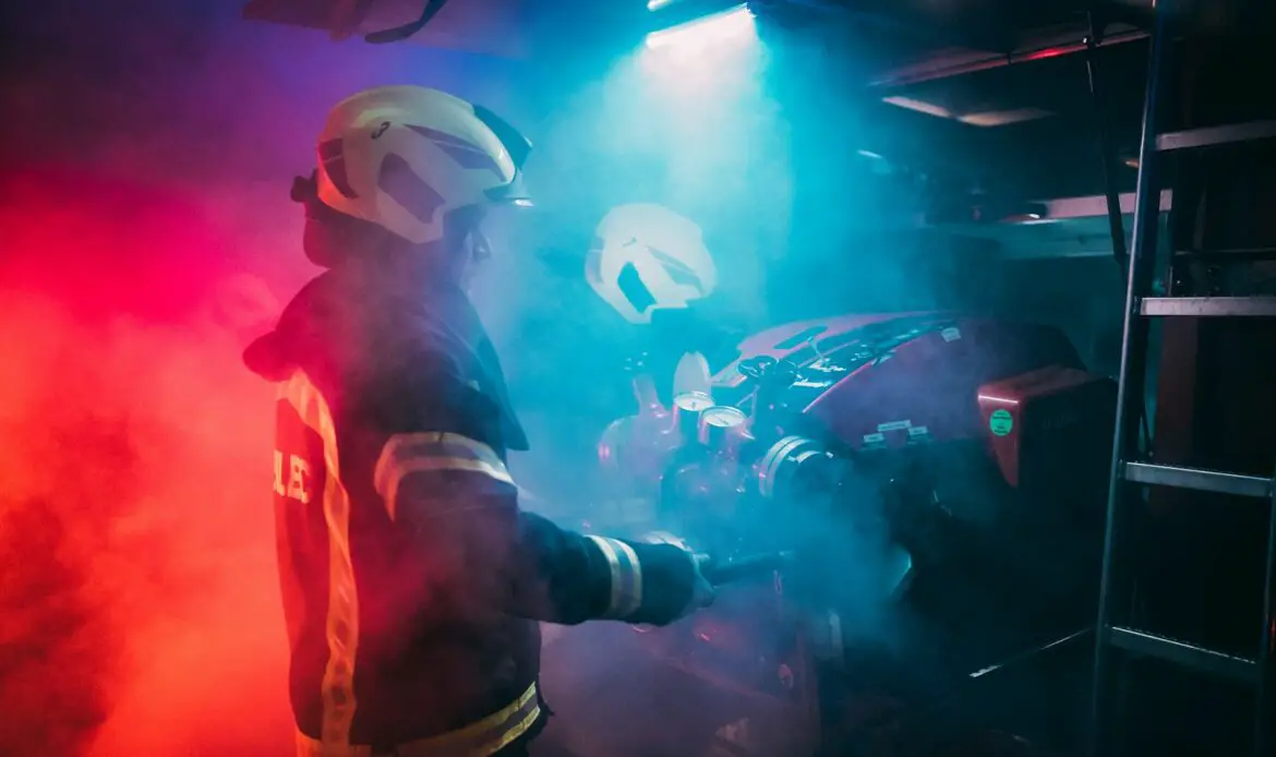 a man wearing a hard hat and protective gear