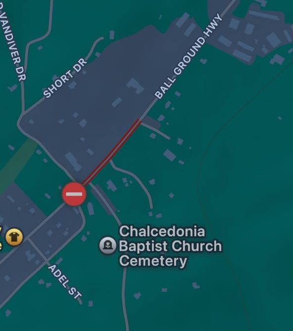 Ball Ground Highway was unexpectedly closed last night following damage to power lines and a utility pole near York Drive and Green Drive. The closure caused delays and rerouted traffic in the area.