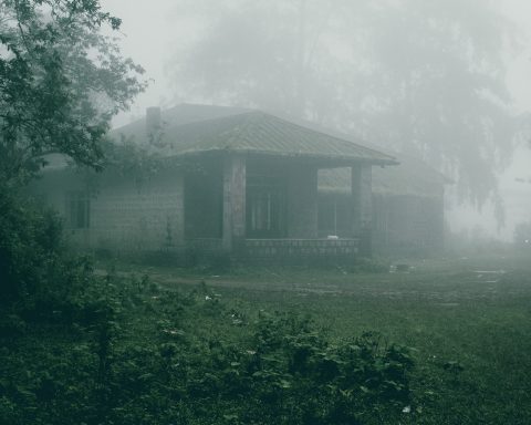 a house in the fog