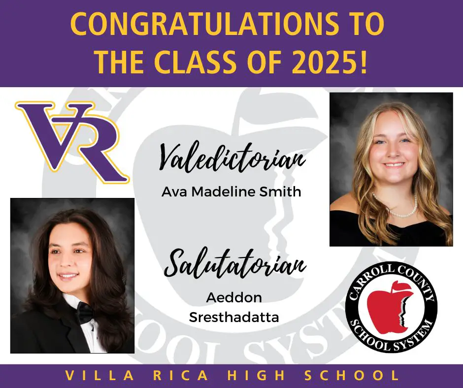 Villa Rica High School has announced its highest academic achievers for next year's graduating class.