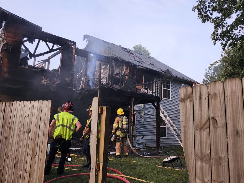 A house fire in unincorporated Snellville Tuesday night killed one person and three pets. Neighbors called 911 reporting flames and a trapped person inside the home on Round Stone Trail.