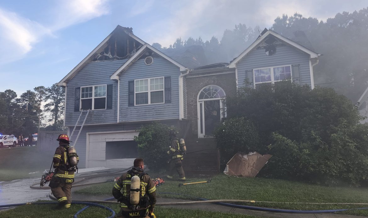 A house fire in unincorporated Snellville Tuesday night killed one person and three pets. Neighbors called 911 reporting flames and a trapped person inside the home on Round Stone Trail.