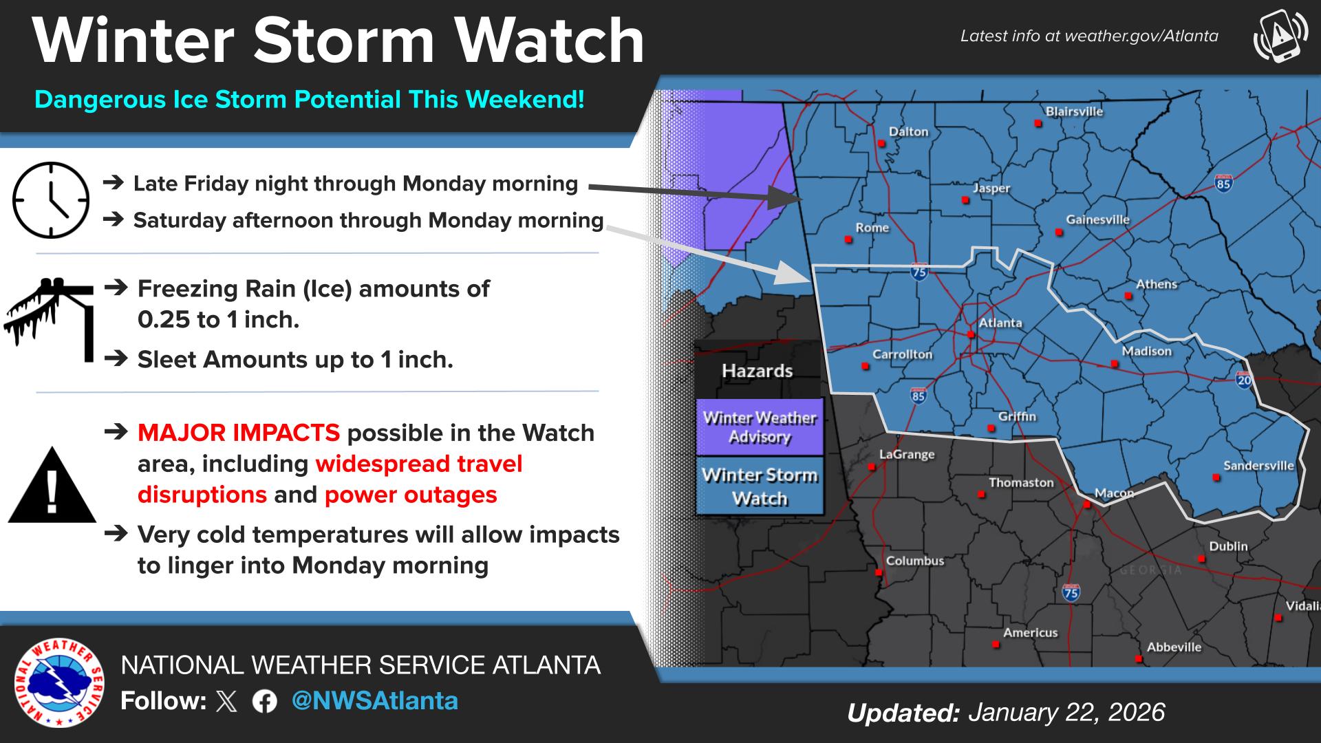 Newest update reveals more details on this weekend’s winter storm