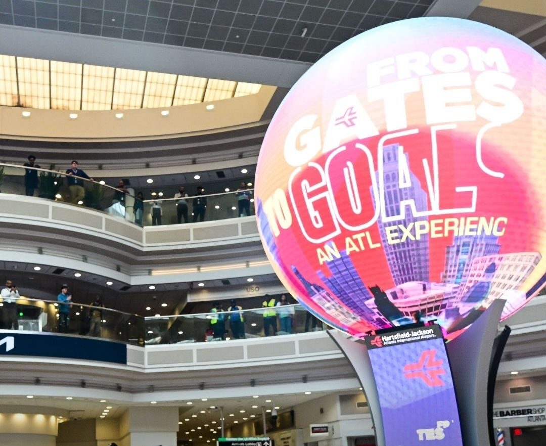 Atlanta airport unveils first digital sphere in a US airport ahead of World Cup
