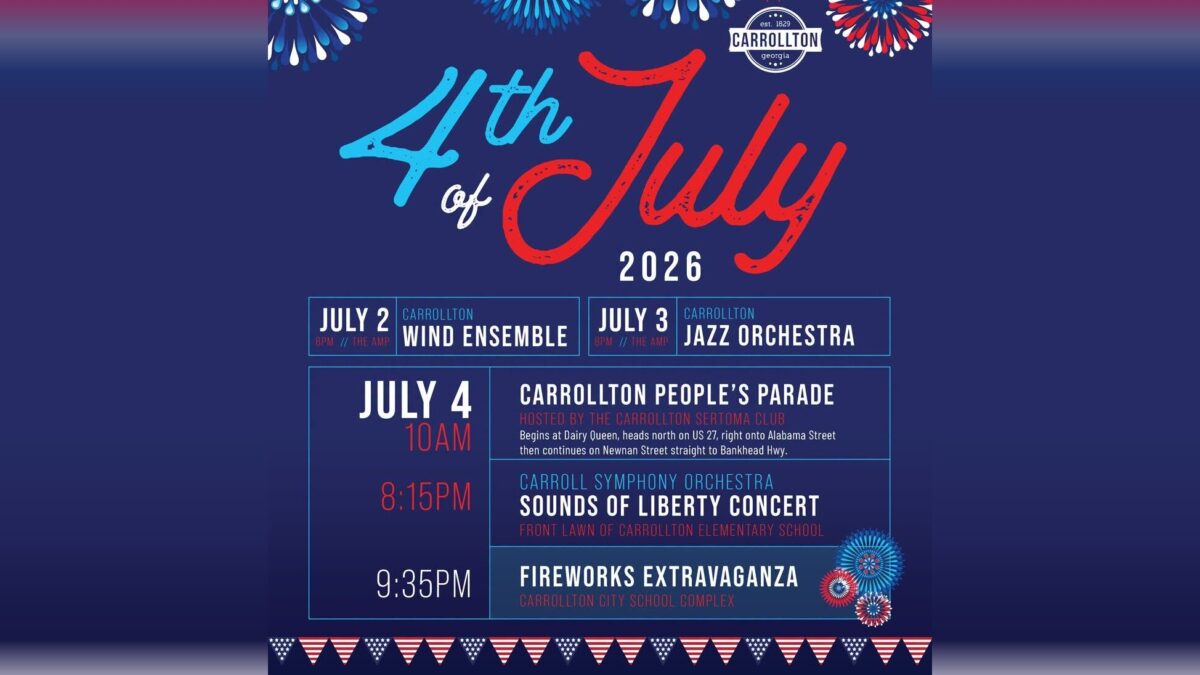 Carrollton plans three days of Fourth of July events in 2026