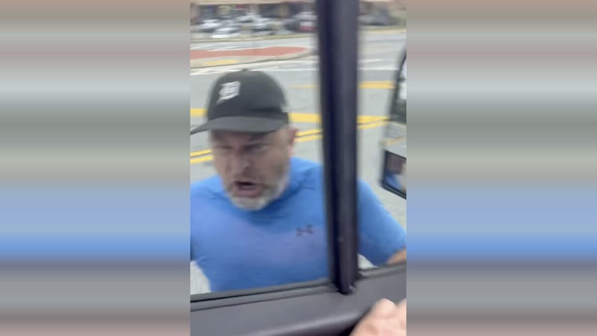 Road rage incident caught on camera on Main Street in Kennesaw