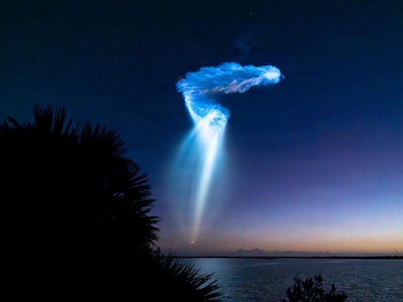 That jellyfish in the Georgia sky this morning? It was a rocket